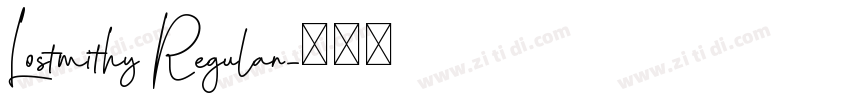 Lostmithy Regular字体转换